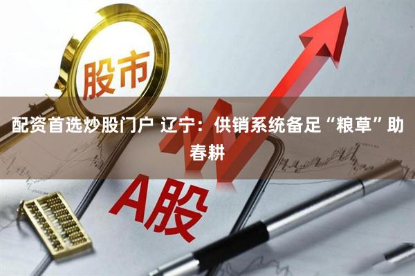 配资首选炒股门户 辽宁：供销系统备足“粮草”助春耕