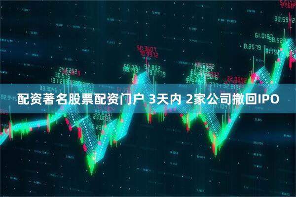 配资著名股票配资门户 3天内 2家公司撤回IPO
