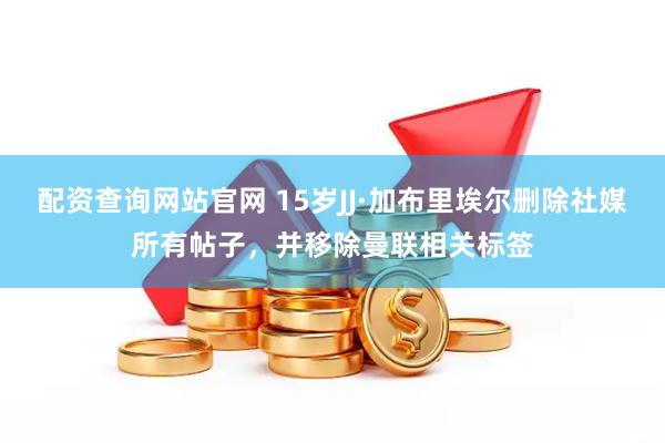 配资查询网站官网 15岁JJ·加布里埃尔删除社媒所有帖子，并移除曼联相关标签